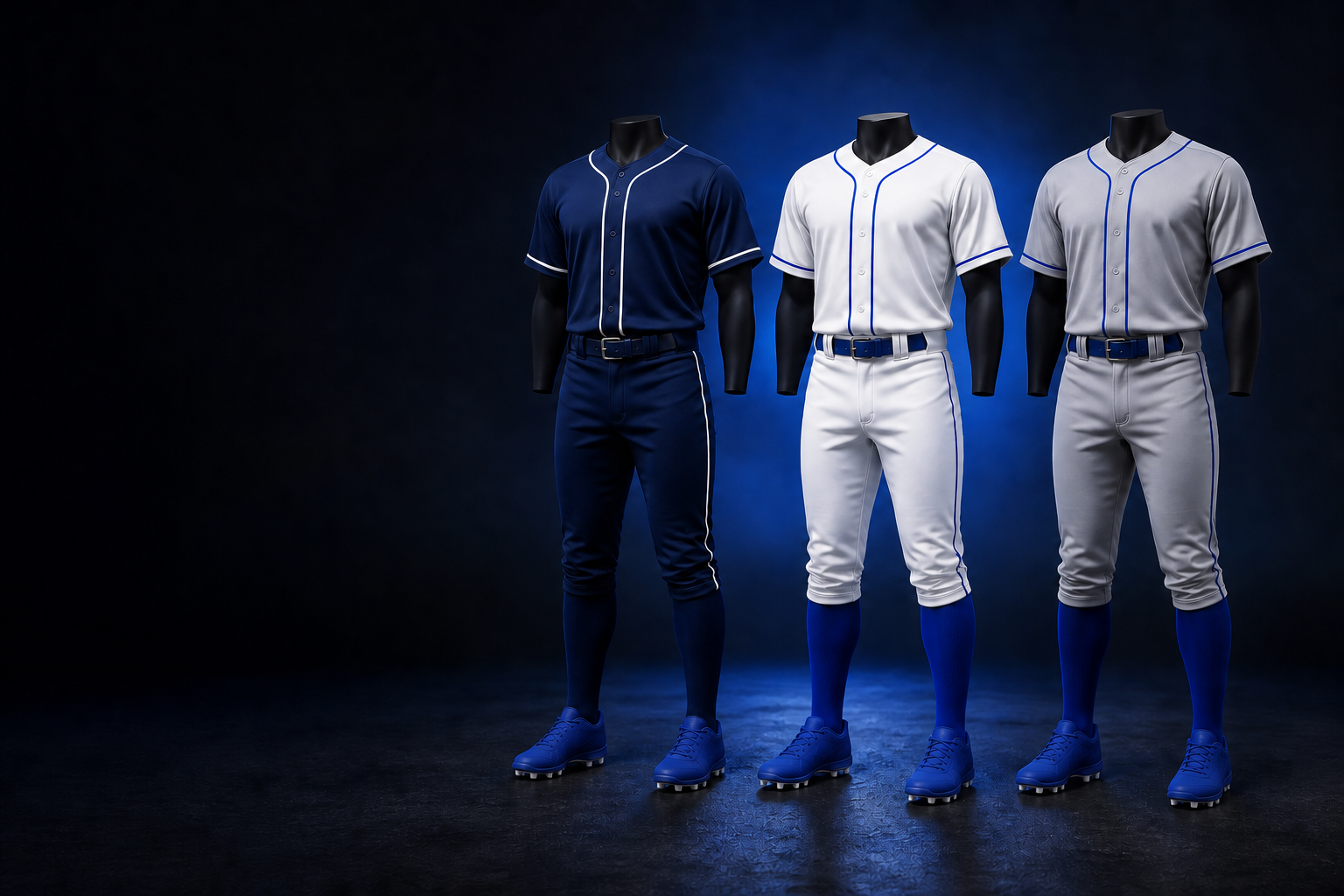 Colección de uniformes completos de béisbol
