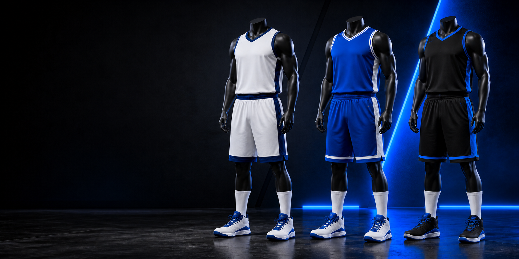 Colección de uniformes completos de baloncesto